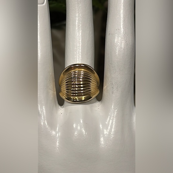 Solid 14K “Forever Gold” Cigar Band Ring - Picture 2 of 10